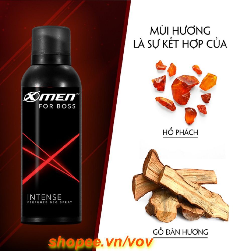 Xịt Khử Mùi Nam 150ml X-Men For Boss Intense Thơm Hương Nước Hoa https://shopee.vn/Keo-X%E1%BB%8Bt-T%E1%BA%A1o-Ki%E1%BB%