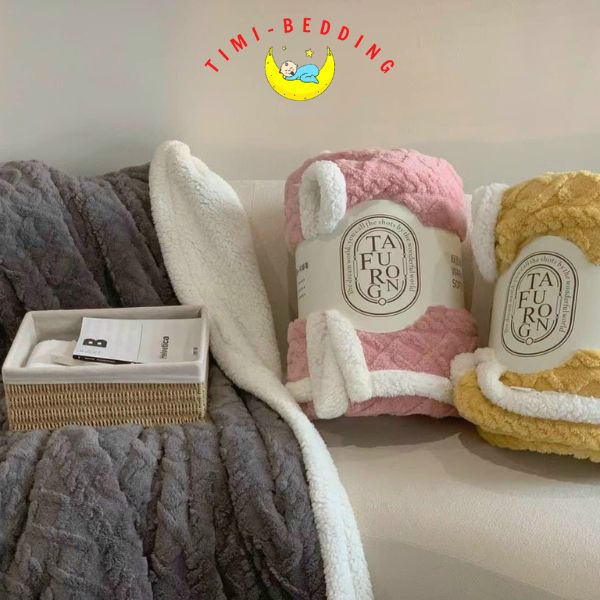 Chăn TAFURONG – Chăn lông cừu chính hãng, cao cấp, mềm mại kích thước 2x2,3m, nặng 2,5kg - Timibedding