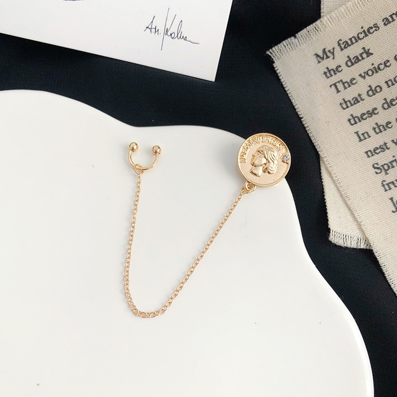 Khuyên tai kẹp vành một bên không bấm lỗ K191 dáng dài Leous Accessories