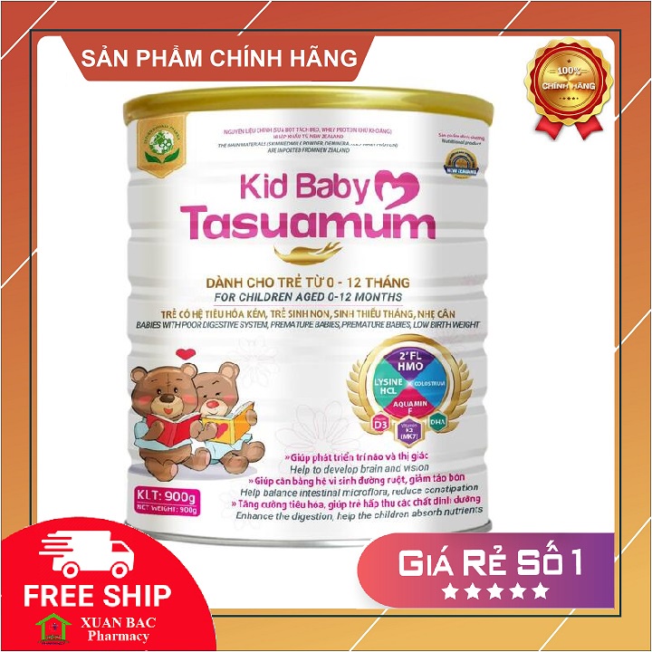 ✅ [CHÍNH HÃNG] Sữa bột Kid Baby Tasuamum 900G/ 400G Sữa dinh dưỡng tăng cân cho trẻ dưới 1 tuổi, sữa béo cho bé biếng ăn