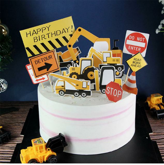 Set topper giấy công trường khai thác