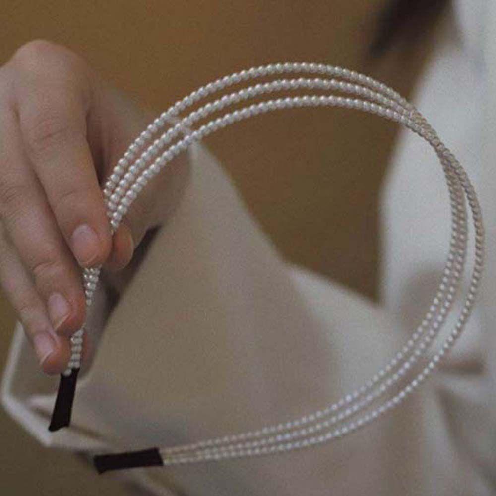 ANEMONE Băng Đô Đính Ngọc Trai Chống Trượt Phong Cách Hàn Quốc Cho Nữ