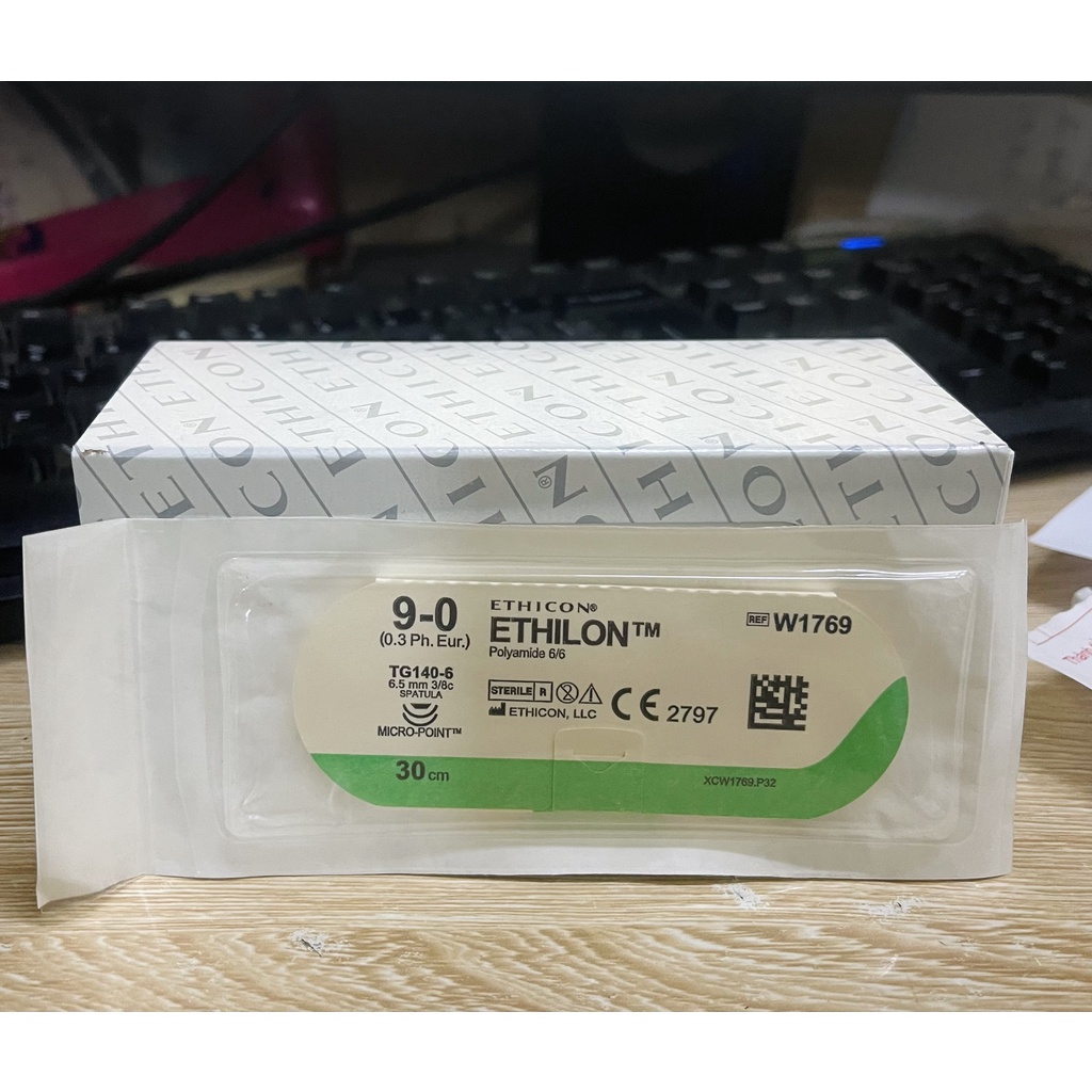 Chỉ thẩm mỹ đơn sợi Ethilon 9/0 W1769