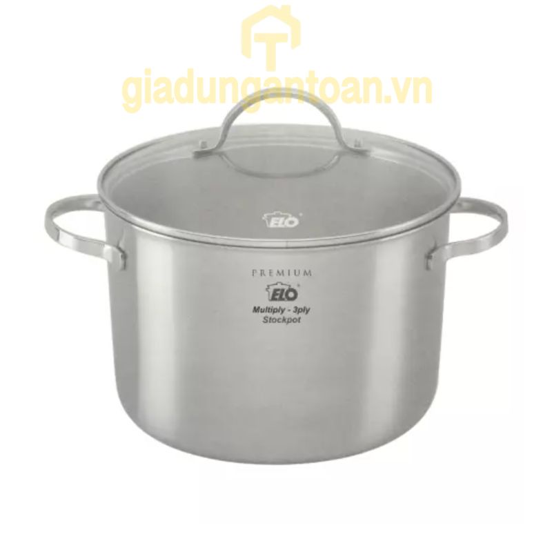 Nồi luộc gà Elo Multilayer Premium 28cm của Đức, đáy 3 lớp, 10L - Luộc bánh chưng, hầm xương, nấu canh