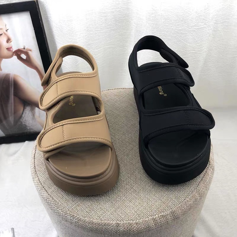 GIÀY SANDAL QUAI HẬU NỮ HAI QUAI NGANG CAO CẤP THỜI TRANG HOT TREND TRINH LÊ SHOP