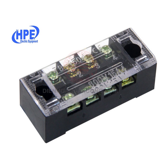 Cầu nối dây điện 4 pha 15A - DOMINO đấu dây diện (TB-1504)