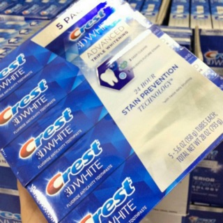 Kem đánh răng Crest white 3d Advance Whitening 158g