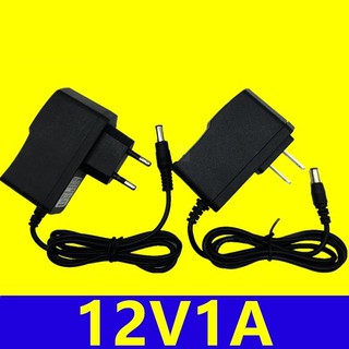 Nguồn - adapter dc 12v1a chân to 5.5x2.5 tương thích 5.5x2.1 dùng cho wfi,router, adsl