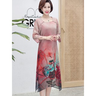Đầm suông hoa dự tiệc cao cấp - S2103