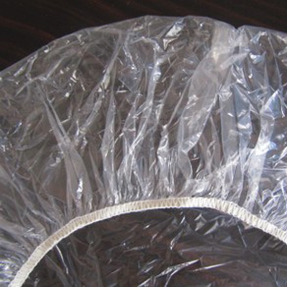 [Hàng mới về] Set 100 mũ tắm dùng một lần trong suốt có dây thun co giãn tiện dụng cho nhà/salon/khách sạn