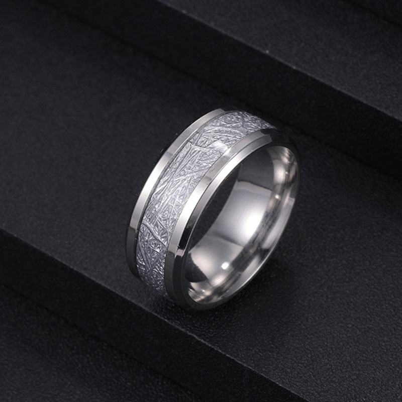 Nhẫn Thép Titan Phong Cách hip hop Thời Trang Chất Lượng Cao Cho Nam