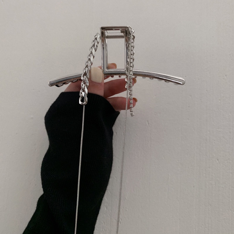 Kẹp tóc càng cua Hàn Quốc kim loại sang chảnh cho nữ