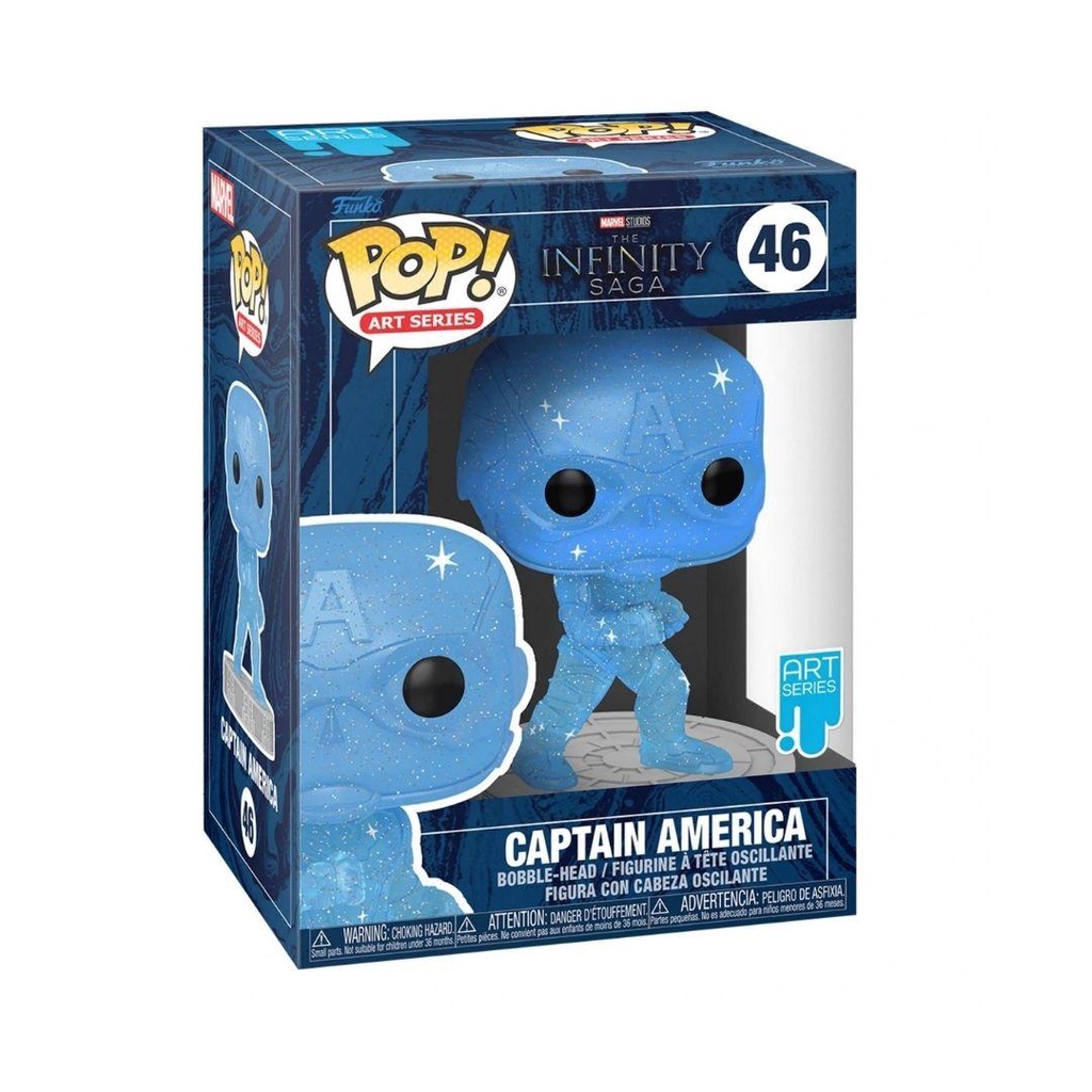 Mô hình Marvel Captain America 10cm 46 Infinity Saga Artist Series Funko Pop Mô hình tĩnh Nhựa PVC CHÍNH HÃNG MỸ MVFKP15