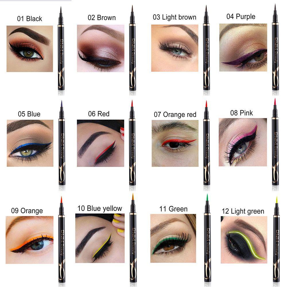 OKDEALS Bút Kẻ Mắt Dạng Lỏng Màu Lì Siêu Mịn Lâu Trôi