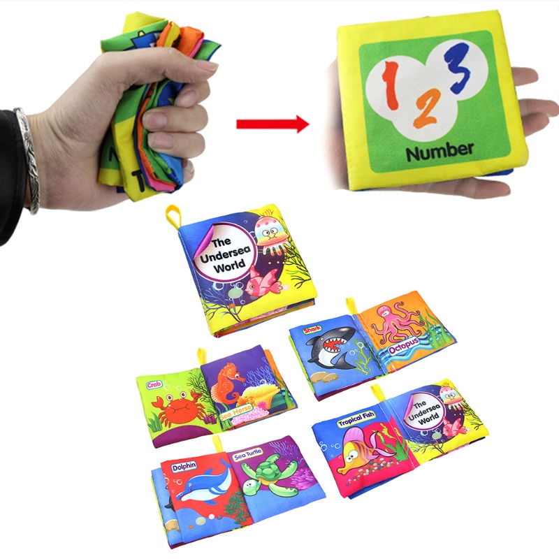 Sách Vải Mềm Mại Hỗ Trợ Dạy Học Cho Bé Mẫu Giáo