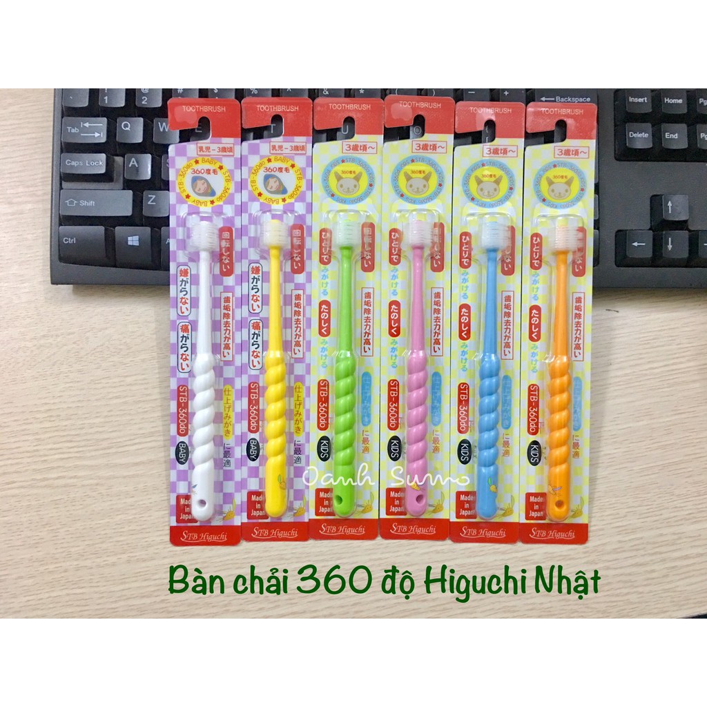 Bàn chải 360 độ Higuchi Nhật Bản