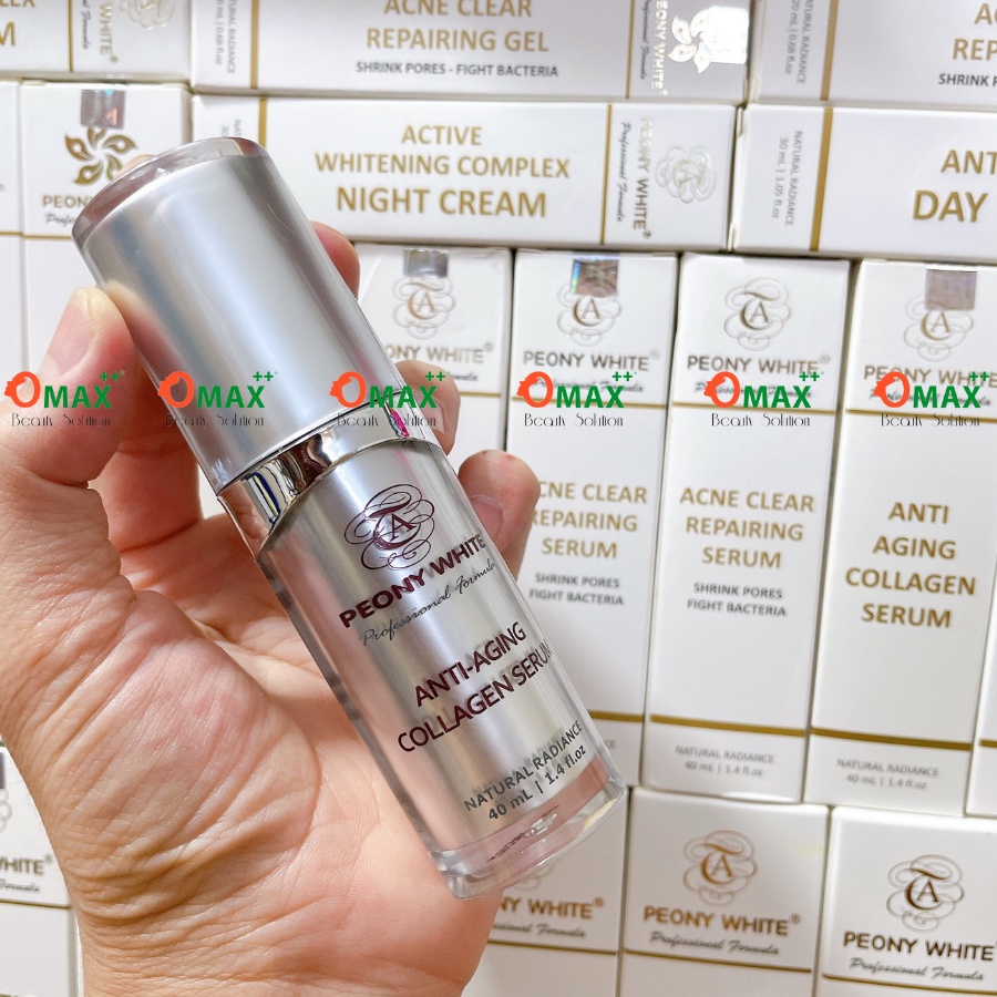TINH CHẤT PEONY WHITE COLLAGEN - ANTI AGING - GIẢM NÁM - TRẮNG DA - CHỐNG DỊ ỨNG - CHỐNG GIÃN MAO MẠCH 40-45ml
