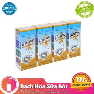 [Chính hãng] Lốc 4 Hộp Sữa Nước Abbott Grow Gold Hương Vani 180ml (Date 07/12/2022)