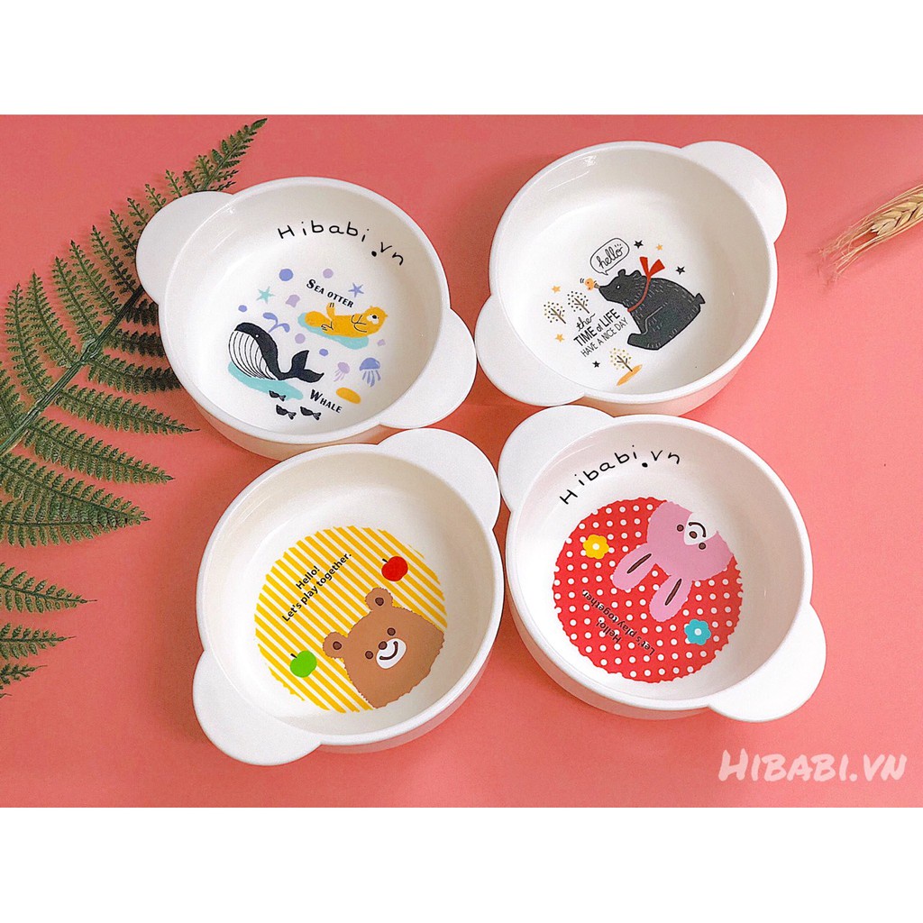 Bát ăn cho bé có quai cầm Nakano