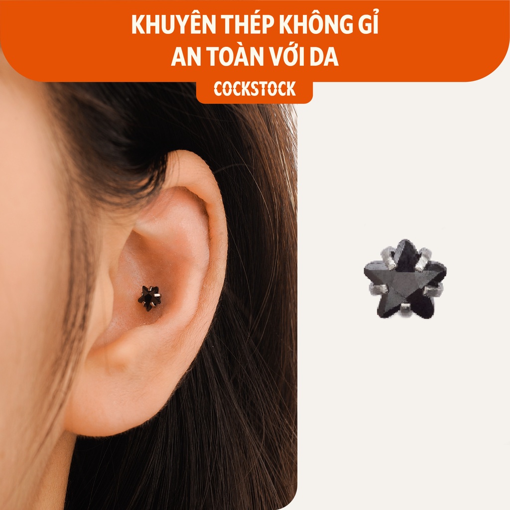 Khuyên tai đá Star Diamond CockStock