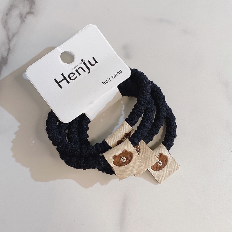 Set 4 dây buộc tóc hình gấu hoạt hình dễ thương xinh xắn dành cho nữ
