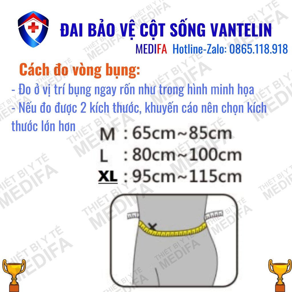 Đai Bảo Vệ Cột Sống Thắt Lưng Vantelin - Thiết Kế Của Nhà Vật Lý Trị Liệu - Đai Hỗ Trợ Khớp Số 1 Nhật Bản - Chính Hãng