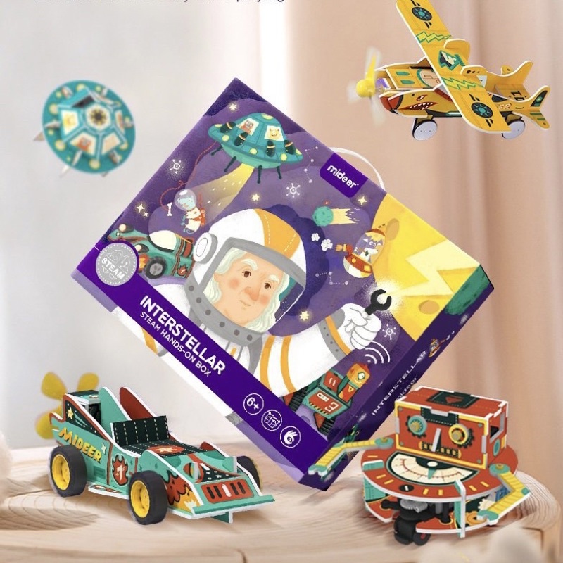 Đồ Chơi Khoa Học STEM Lắp Ráp Mô Hình Vũ Trụ - Mideer STEAM Hands-on Box