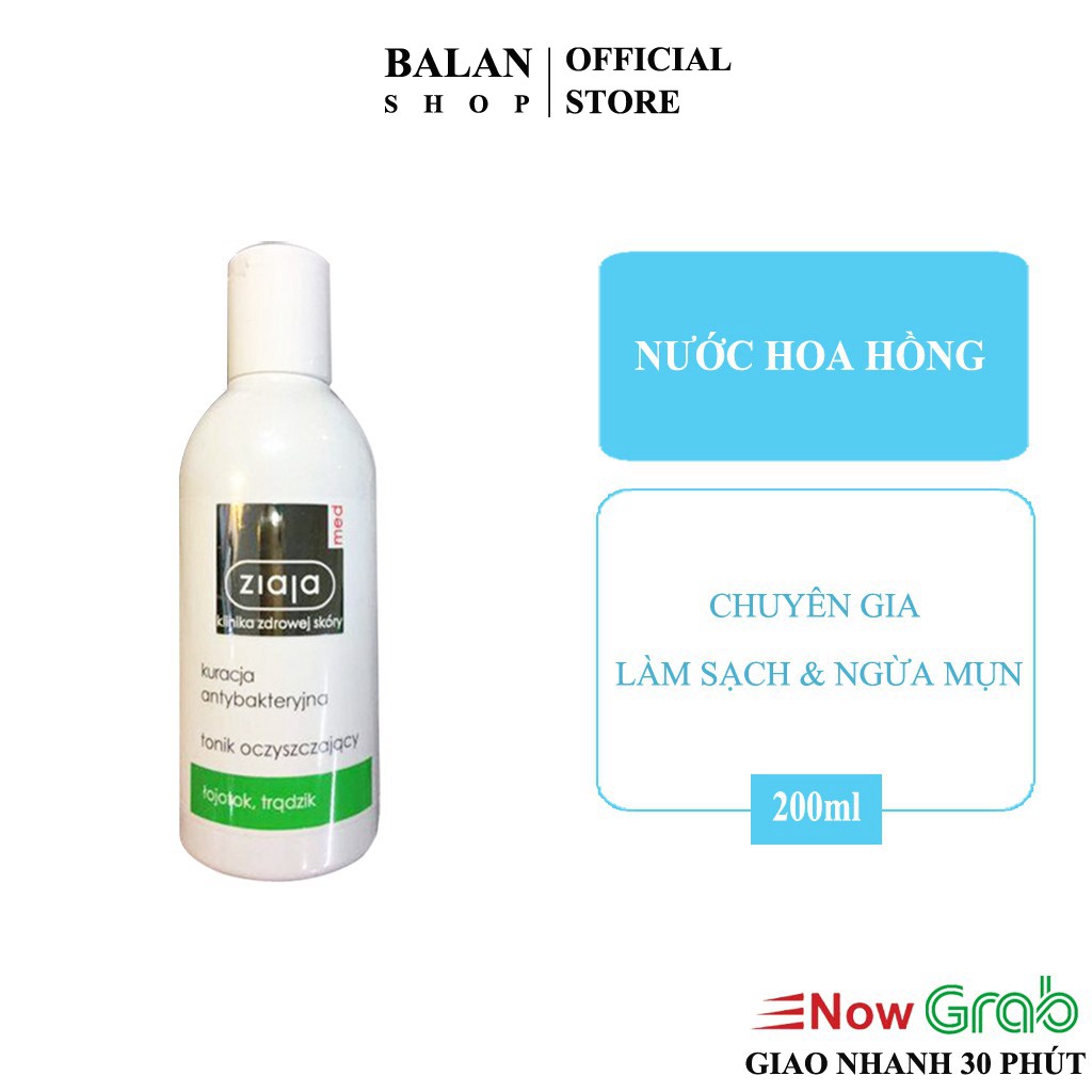 Nước Hoa Hồng Cho Da Mụn,Da Dầu - Toner Med Xanh