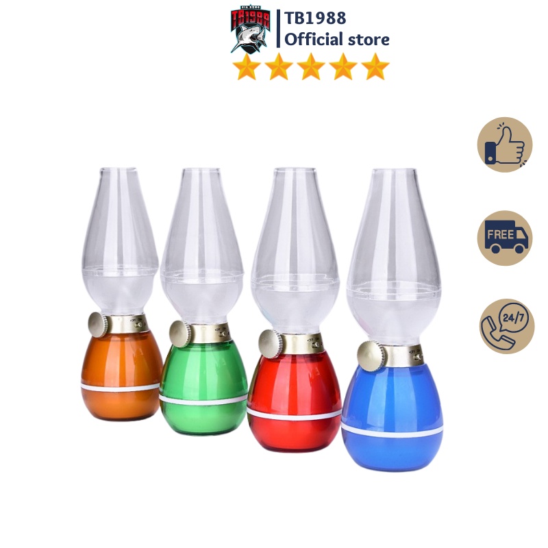 Đèn thần cảm ứng pin sạc thổi tắt sáng