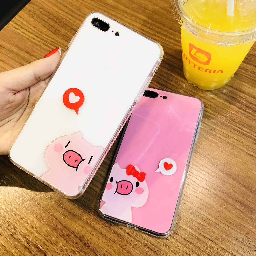 [ IPHONE ] Ốp Lưng Heo Trái Tim Cartoon 3D - C037 | BigBuy360 - bigbuy360.vn