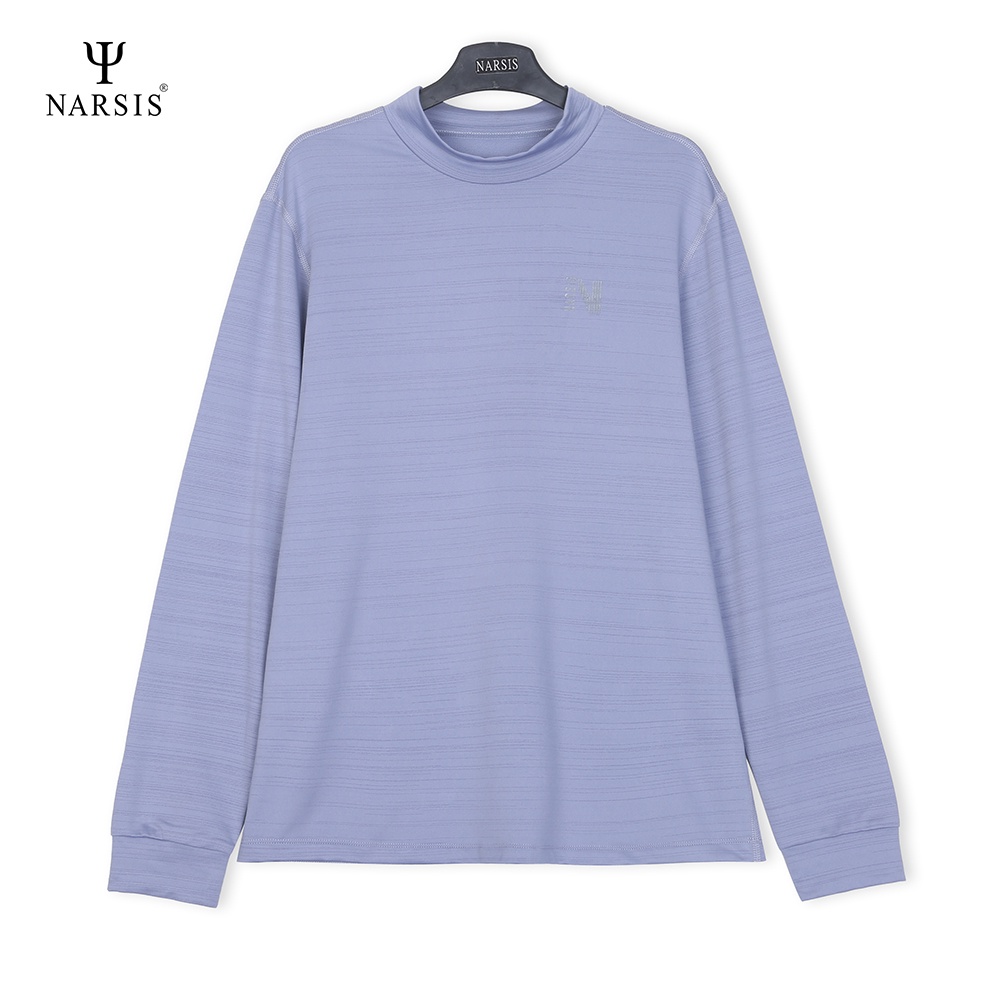 Aó thun nam dài tay Narsis D0034 - D0036 cổ lọ chất liệu cotton