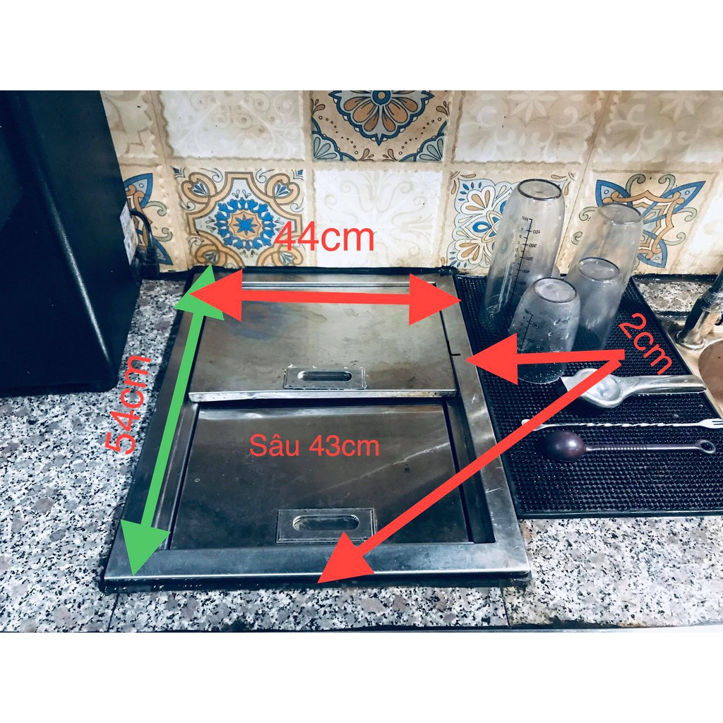 Thùng đá inox âm 30l