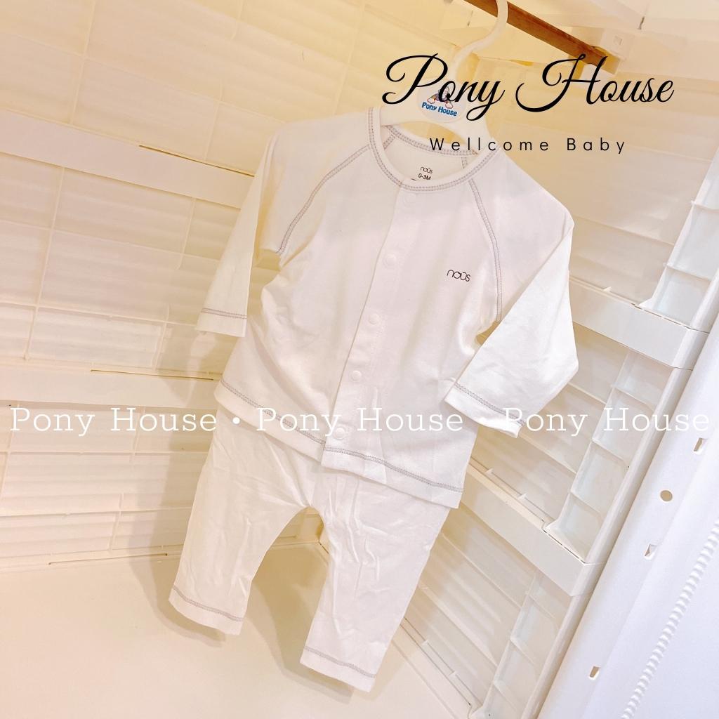 Bộ Quần Áo Dài Tay Nous Cài Thẳng Nu Petit Size Cho Bé Trai Bé Gái 0-3 Tháng Đến 9-12 Tháng (0M-3M-6M-9M-12M) hi u