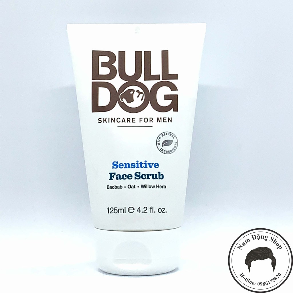 Tẩy Tế Bào Chết da mặt cho nam da nhạy cảm Bulldog Sensitive Face Scrub 125ml