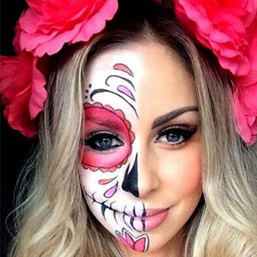 Face Body Paint Pigment Oil Painting 12 Colors Make Up Tools for Halloween Party Cosplay Makeup