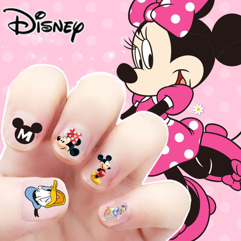 MINNIE DISNEY Bộ Sticker Dán Móng Tay Hình Nhân Vật Phim Hoạt Hình Frozen