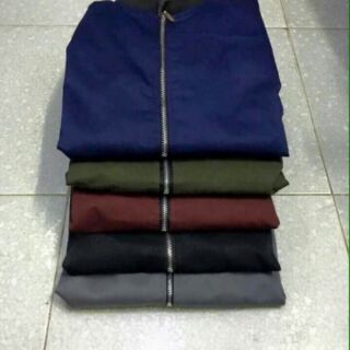 Áo khoác Bomber kaki 2 lớp