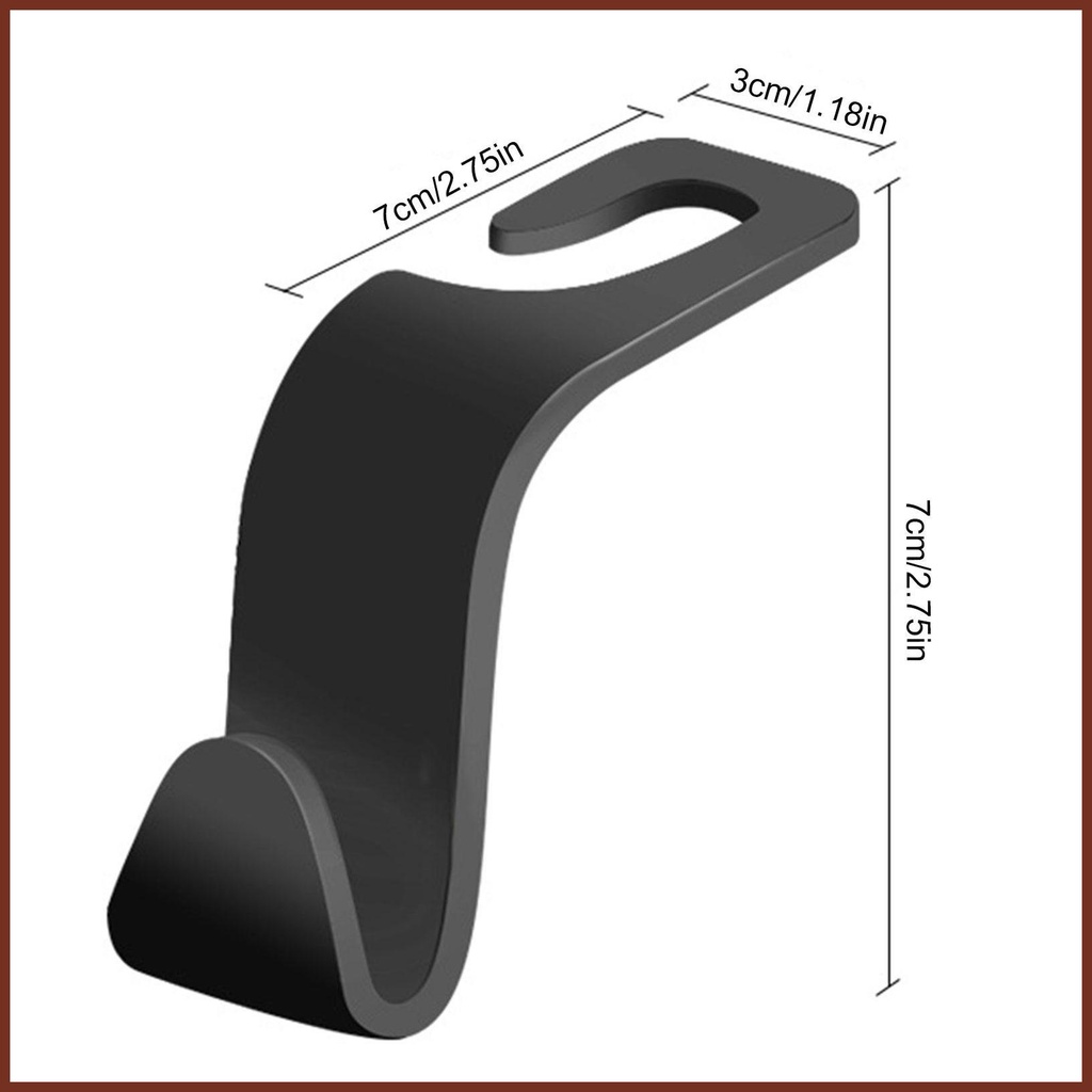 Móc treo lưng ghế ô tô vô hình móc đa năng móc nhựa chắc chắn lưng ghế móc nhỏ