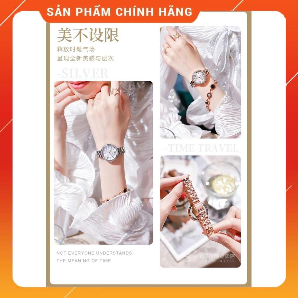 Hàng Cao Cấp -  Đồng hồ - NỮ- KIMIO 6379 sang chảnh - Hàng Nhật ( Silver) - lỗi 1 đổi 1