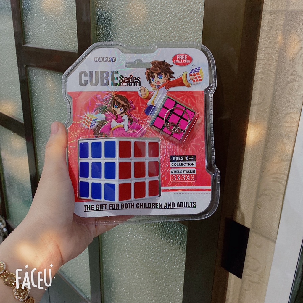Rubik 3x3, 3 Tầng Khối Lập Phương kèm 1 rubik nhỏ