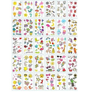 Combo 30 Tấm Hình Xăm Dán Hình Xăm Hoạt Hình Hình Xăm Mini Sticker mini Sticker Trang trí đẹp siêu cute Giá rẻ