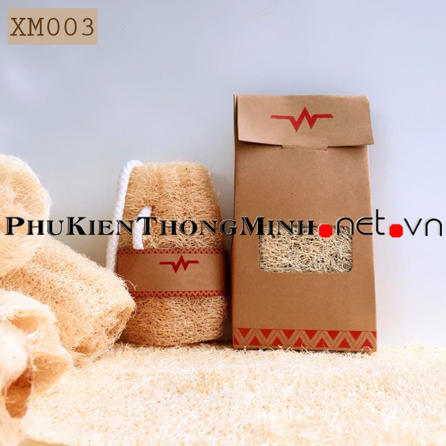 Bông tắm xơ mướp tự nhiên, tẩy tế bào chết, massage cơ thể XM003