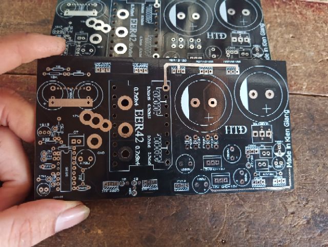 Pcb nguồn loa kéo . EE42 tự ráp linh kiện