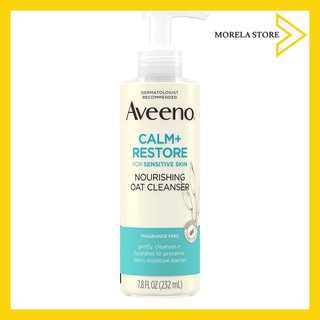 Sữa rửa mặt dưỡng, phục hồi cho da nhạy cảm Aveeno Calm & Restore Nourishing Oat Cleanser 232ml (mẫu mới)