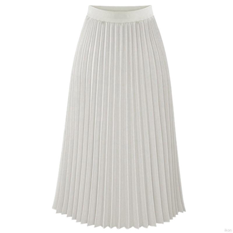 Chân váy Chiffon màu trơn chân váy xếp ly | BigBuy360 - bigbuy360.vn
