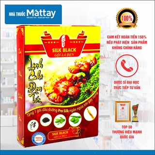 Dầu gội đen tóc Silk Black - Gội là đen - Hộp 3 gói.