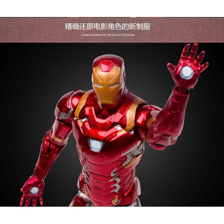 Mô hình Siêu nhân marvel phiên bản có giá đỡ khớp xoay