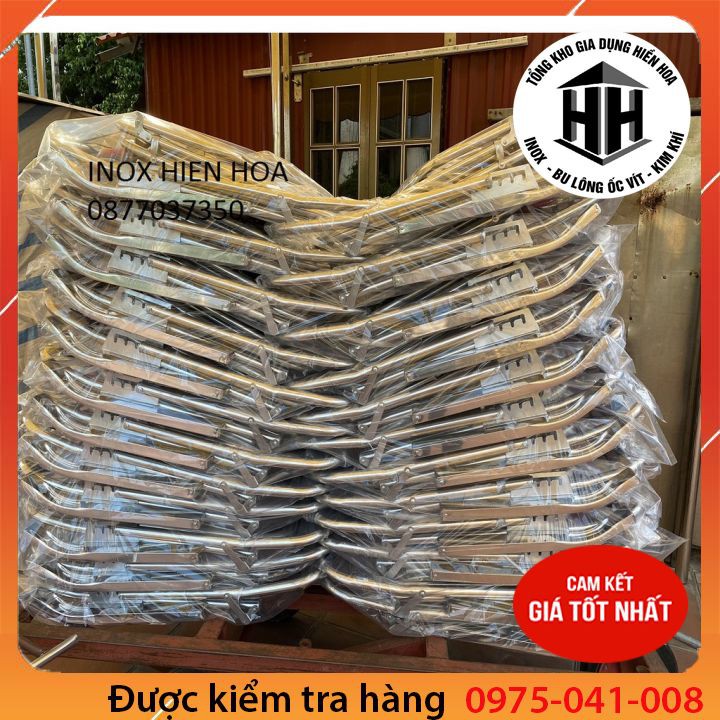 Ghế nằm thư giãn khung inox PHI 25 TAY TO Hiền Hoa