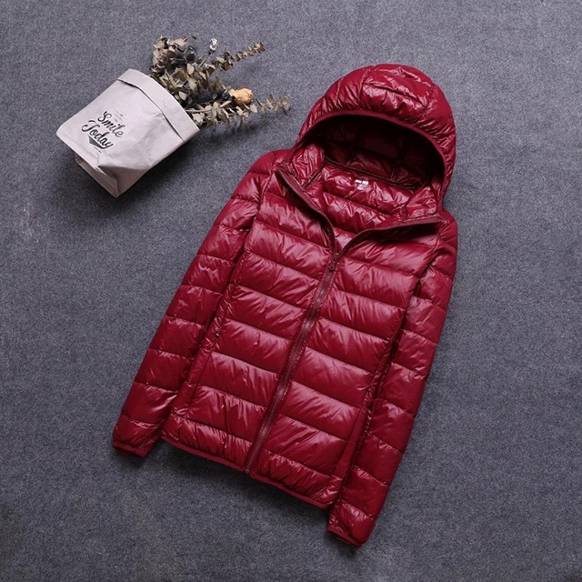 Áo phao lông vũ cho nữ siêu nhẹ loại có mũ | BigBuy360 - bigbuy360.vn