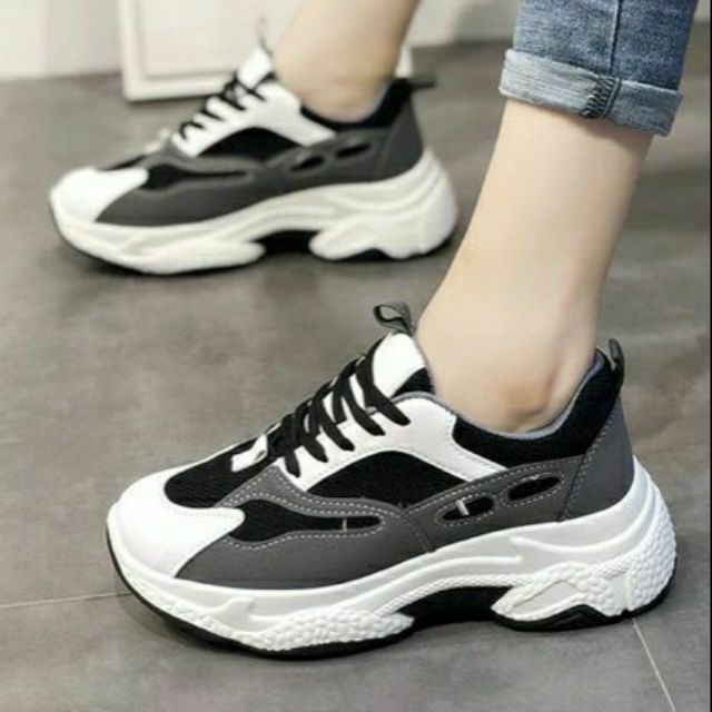 {Sales Xả Kho SLL} Giày Thể Thao Đế Khủng Pha Màu Mắt Cáo Cực Chất Hót Trend